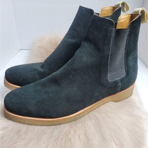 MNML Black Suede Chealsy Boots